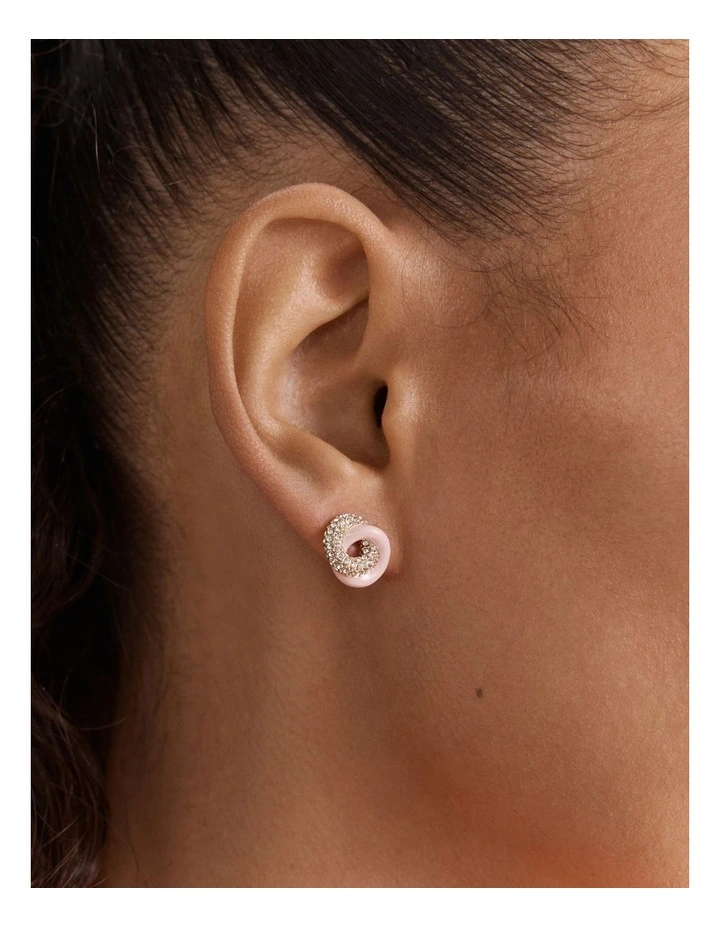 Resonance Pop Stud Earrings in Petal image 2