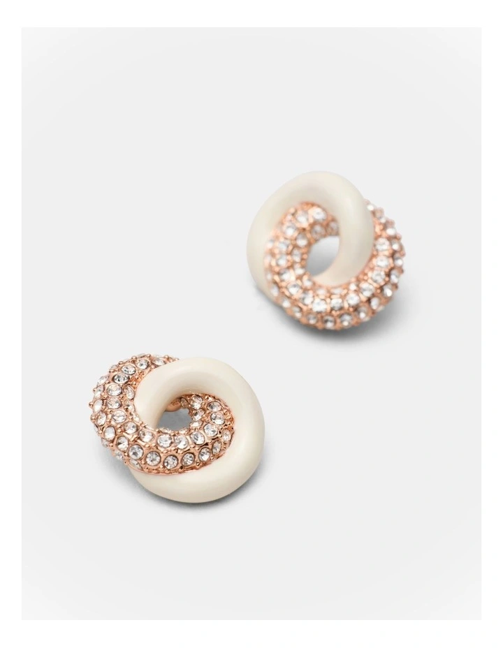 Resonance Pop Stud Earrings in Vanilla image 3