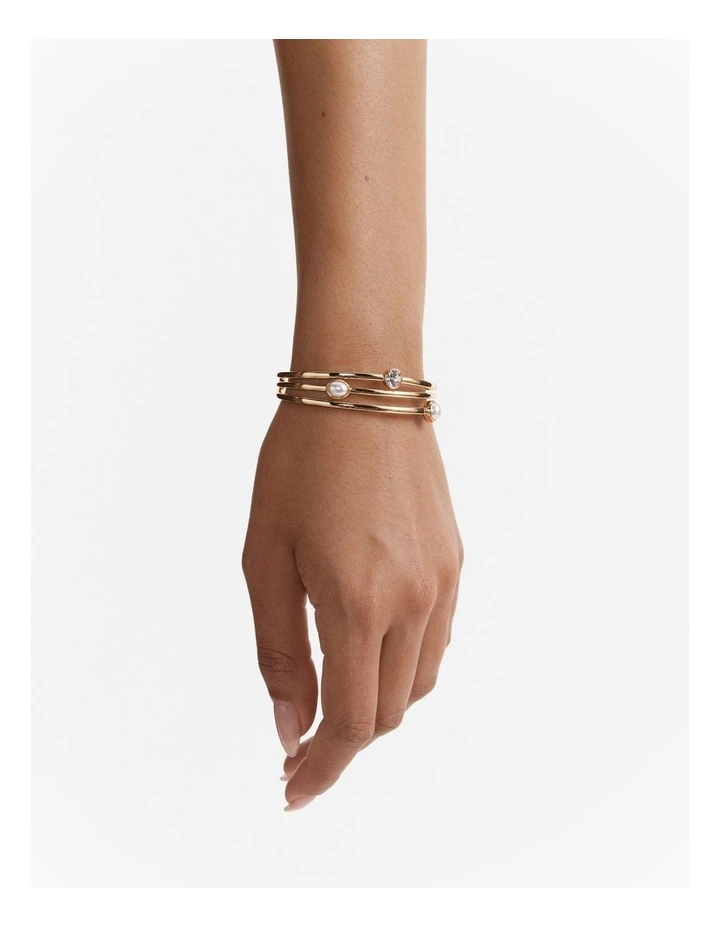 Borderline Bangle in Pearl image 2