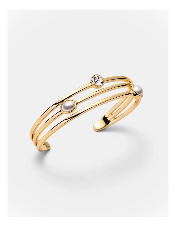 Borderline Bangle in Pearl image 3
