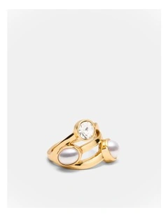 Borderline Ring in Pearl