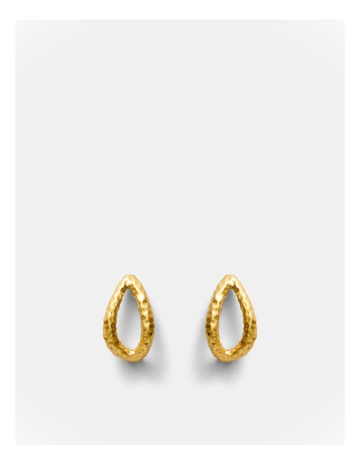 Gilded Hoop Earrings in Gold image 1