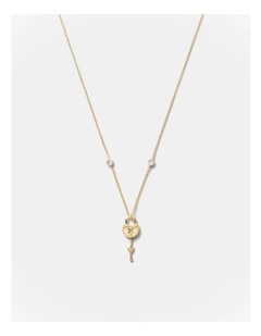 Lockette Necklace in Gold