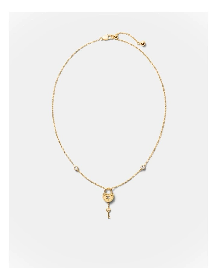 Lockette Necklace in Gold image 4