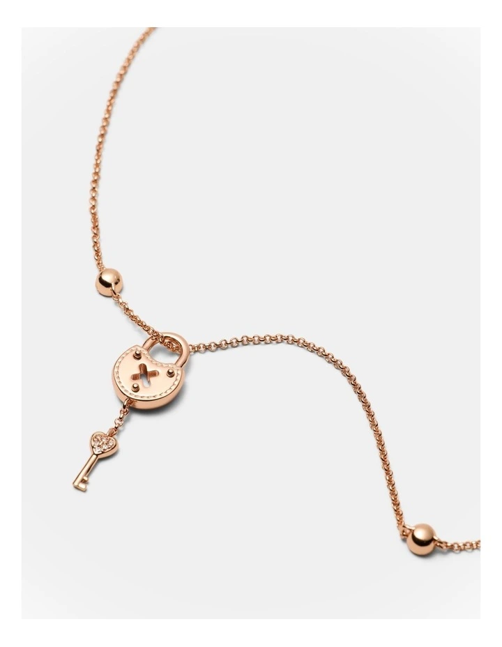 Lockette Necklace in Rose Gold image 3