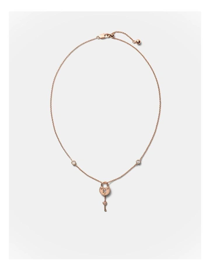 Lockette Necklace in Rose Gold image 4