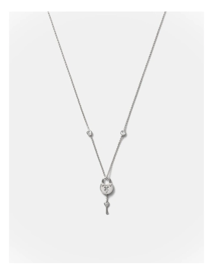 Lockette Necklace in Silver image 1