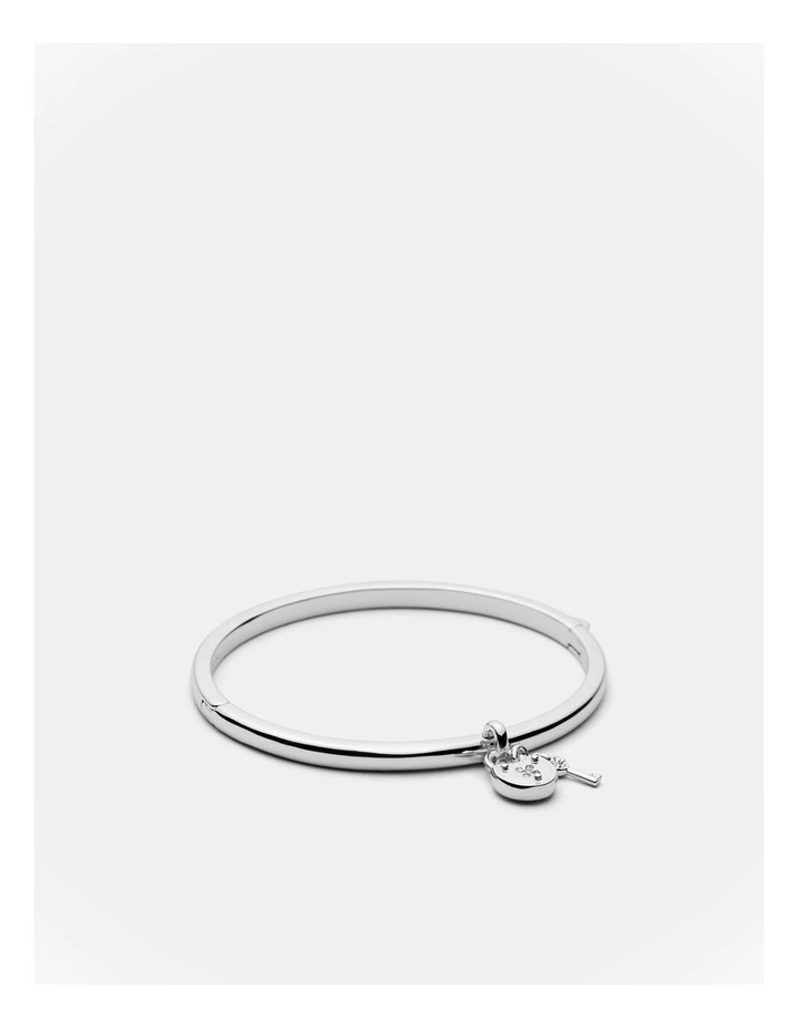 Lockette Bangle in Silver image 1