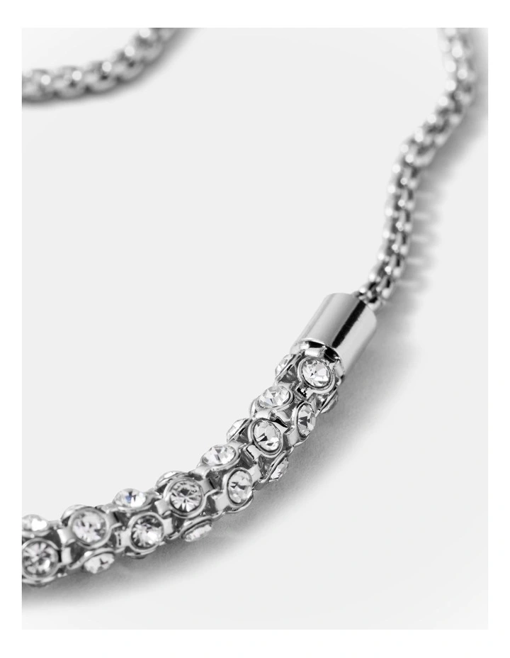 Dazzle Toggle Bracelet in Silver image 3