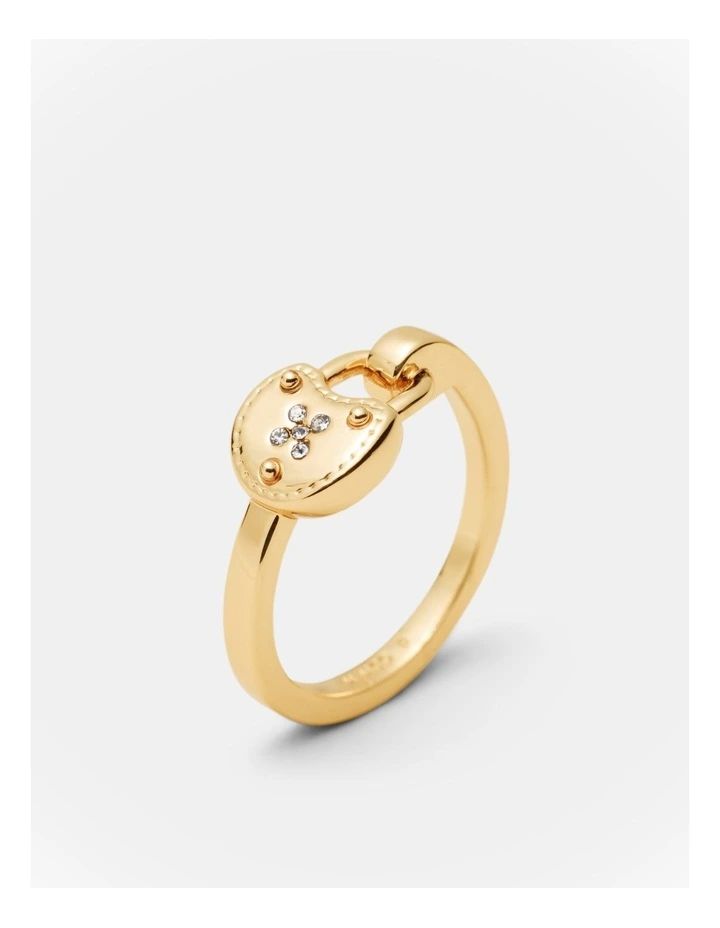 Lockette Ring in Gold image 3