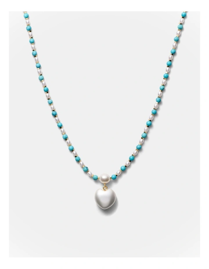 Heart And Seek Necklace in Turquoise image 1