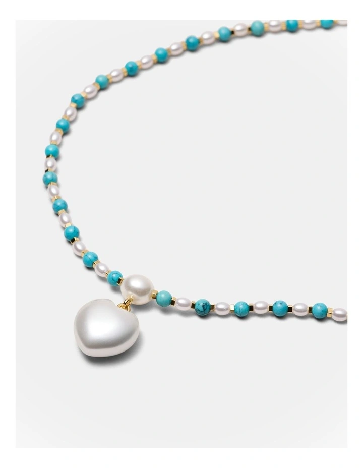 Heart And Seek Necklace in Turquoise image 3