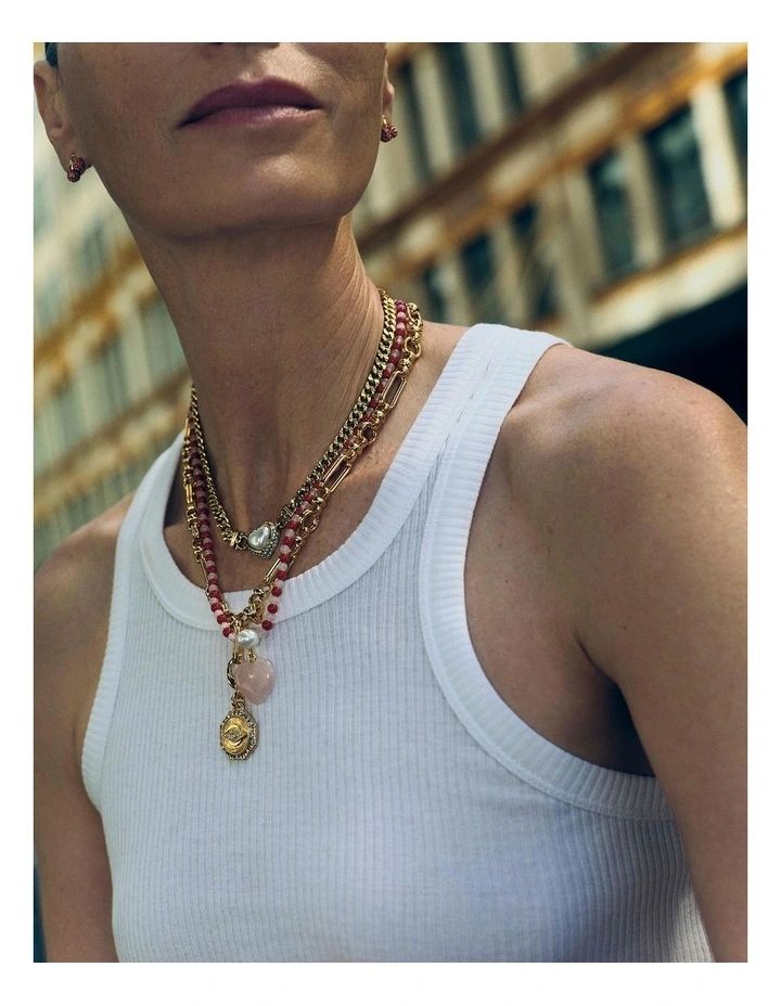 Heart And Seek Necklace in Lipstick Red image 2