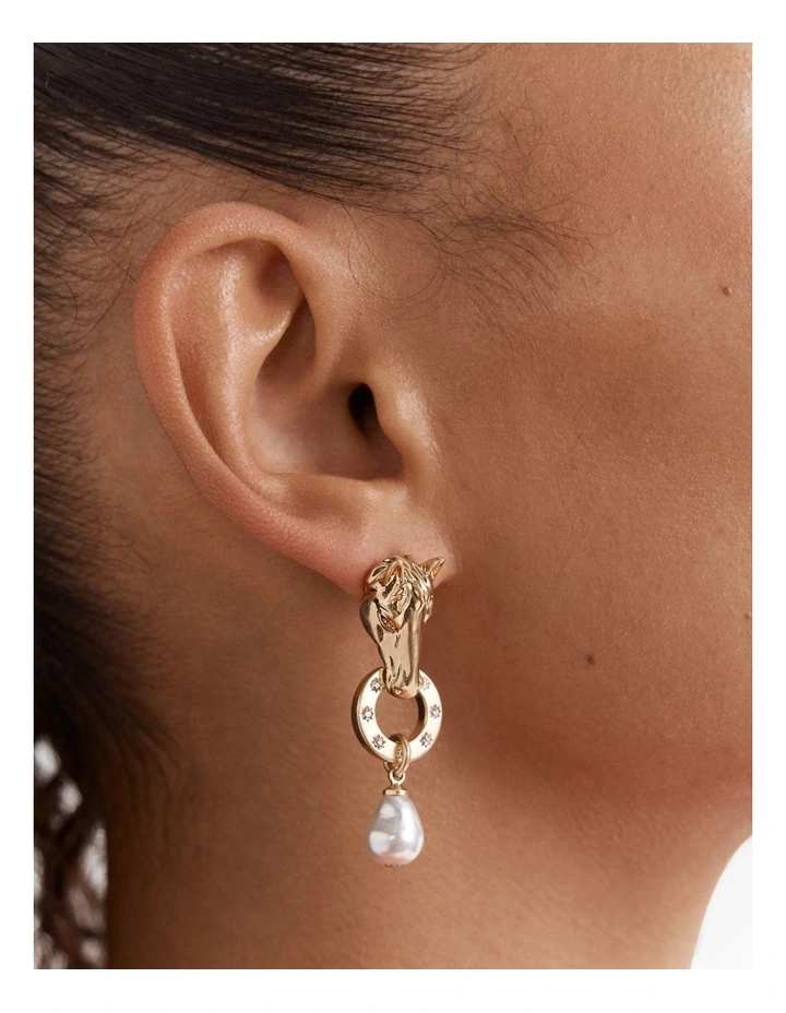 Rodeo Earrings in Gold image 2
