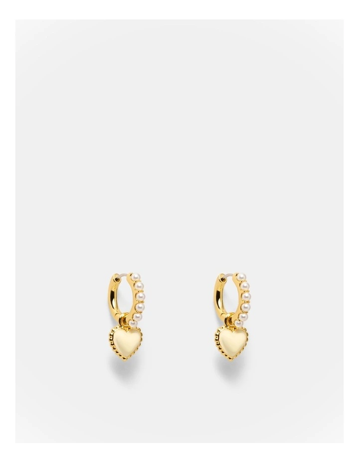 En Pointe Hoop Earrings in Buttermilk image 1