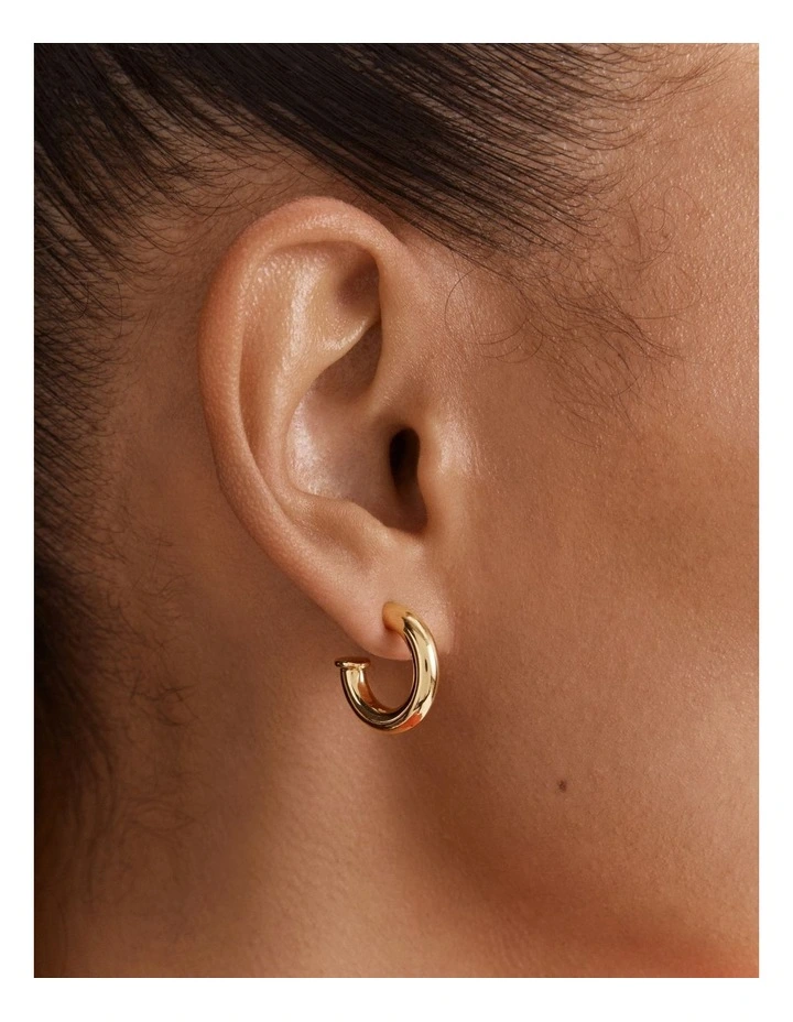 Noir Cherry Hoop Earrings in Bordeaux image 5