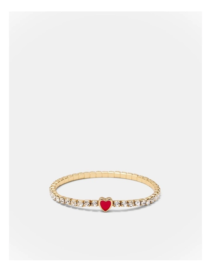 Lover Heart Bracelet in Lipstick Red image 1