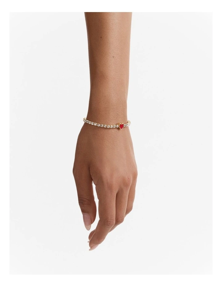 Lover Heart Bracelet in Lipstick Red image 2