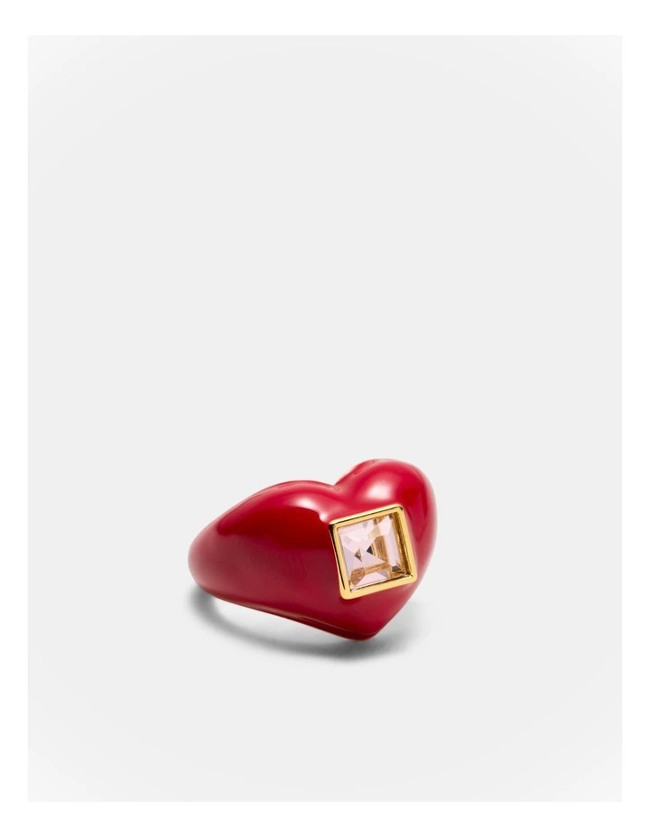 Devotion Ring in Lipstick Red image 1