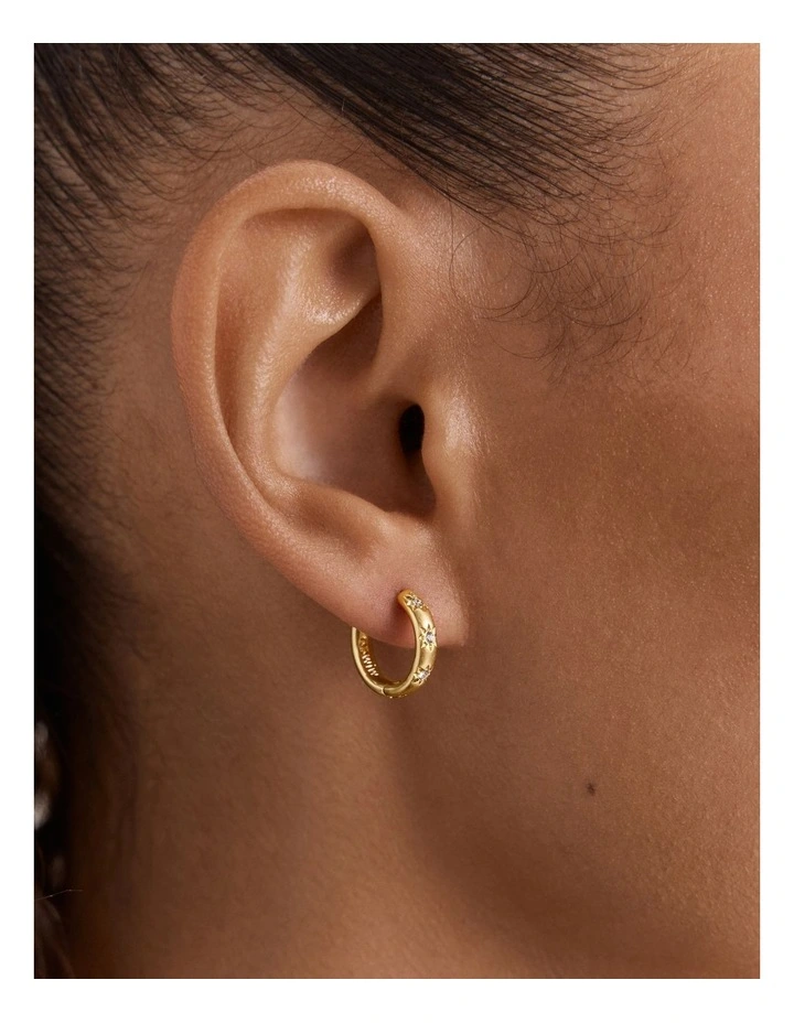 Lace Heart Hoop Earrings in Ballet image 5