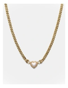 Relic Heart Necklace in Pearl
