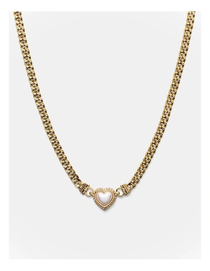 Relic Heart Necklace in Pearl image 1