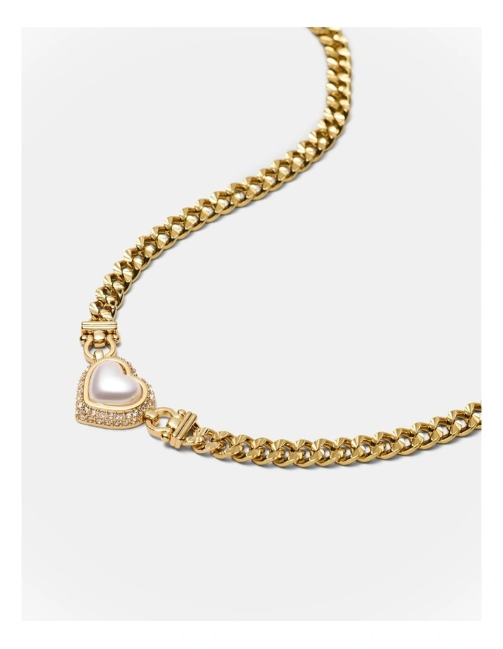 Relic Heart Necklace in Pearl image 3