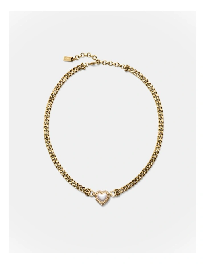 Relic Heart Necklace in Pearl image 4