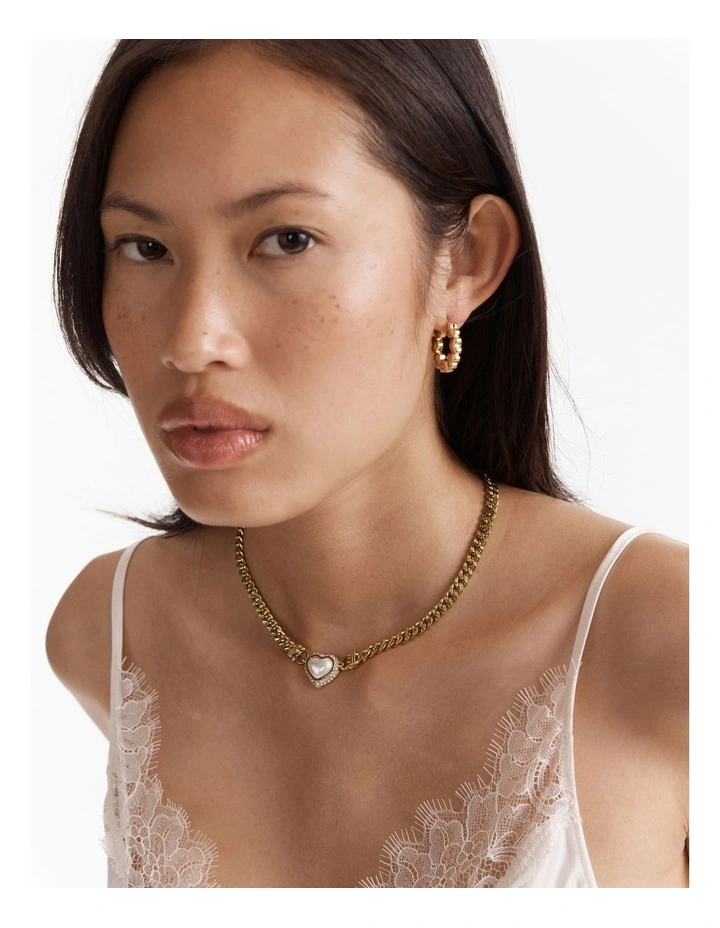 Relic Heart Necklace in Pearl image 5