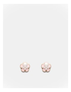La Fleur Stud Earrings in Petal