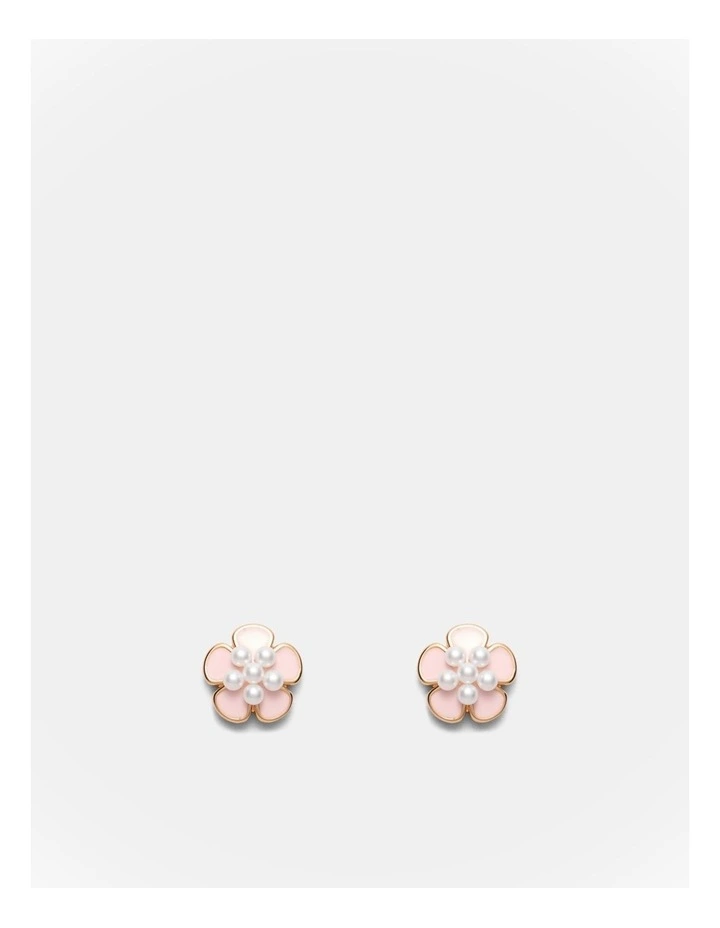 La Fleur Stud Earrings in Petal image 1