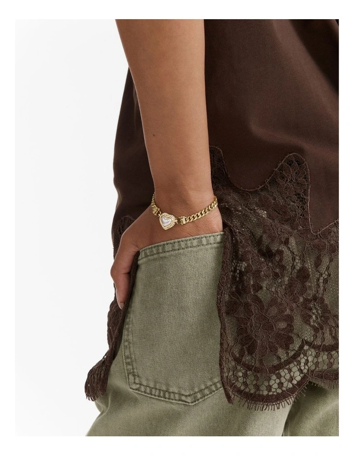 Relic Heart Bracelet in Pearl image 4