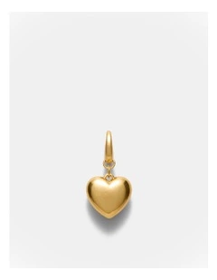 Affair Heart Charm Necklace in Gold