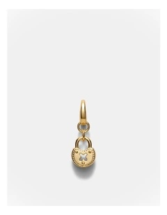 Lockette Charm Necklace in Gold