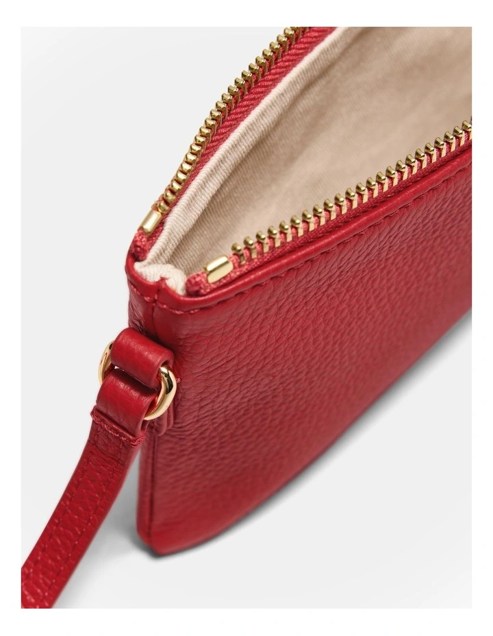 Rhiannon Pouch Crossbody Bag in Lipstick Red image 5