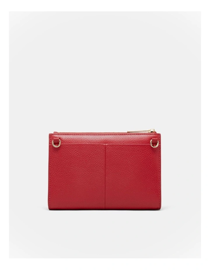 Yvette Gusset Pouch in Lipstick Red image 3