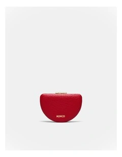 Lune Compact Mirror in Lipstick Red