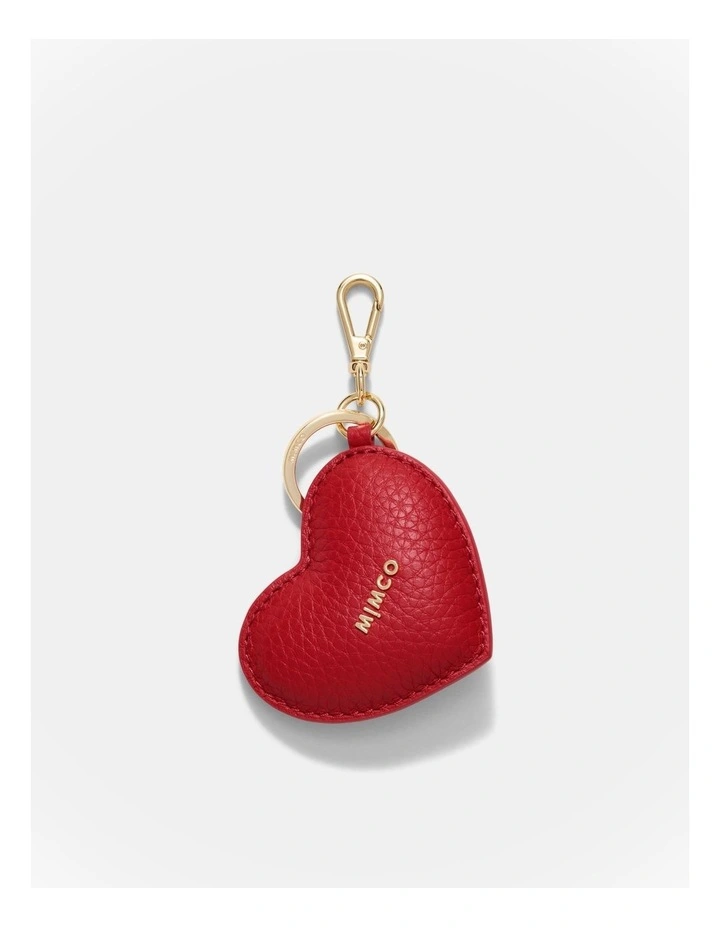 60314994 ROMANCE HEART BAG CHARM in Lipstick Red image 1