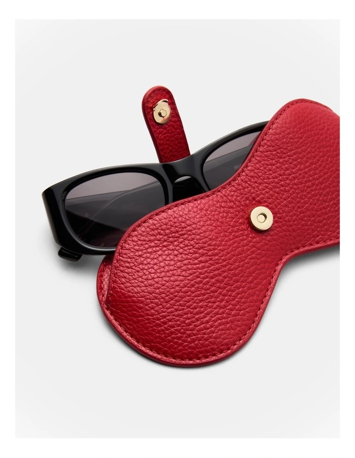 Classico Sunglasses Case in Lipstick Red image 3
