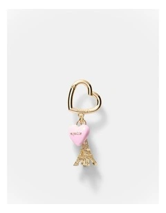 Love Paris Keyring in Petal