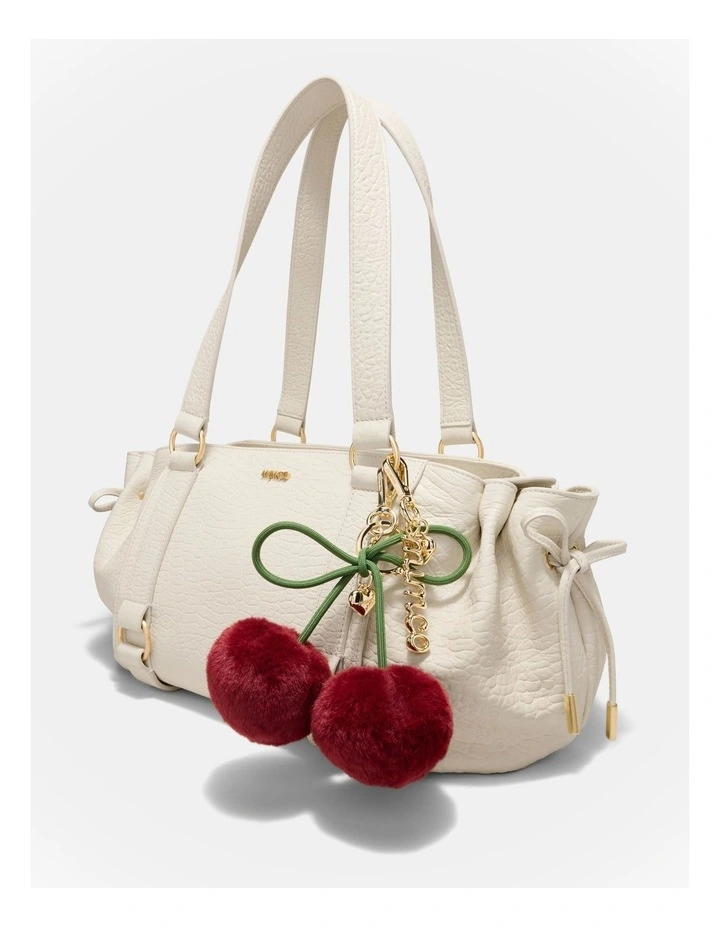 Cherry Keyring in Burgundy image 2