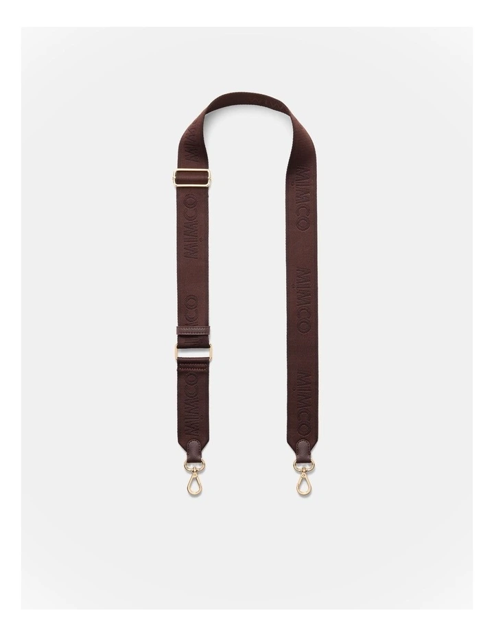 Stripe Webbing Bag Strap in Brandy image 1