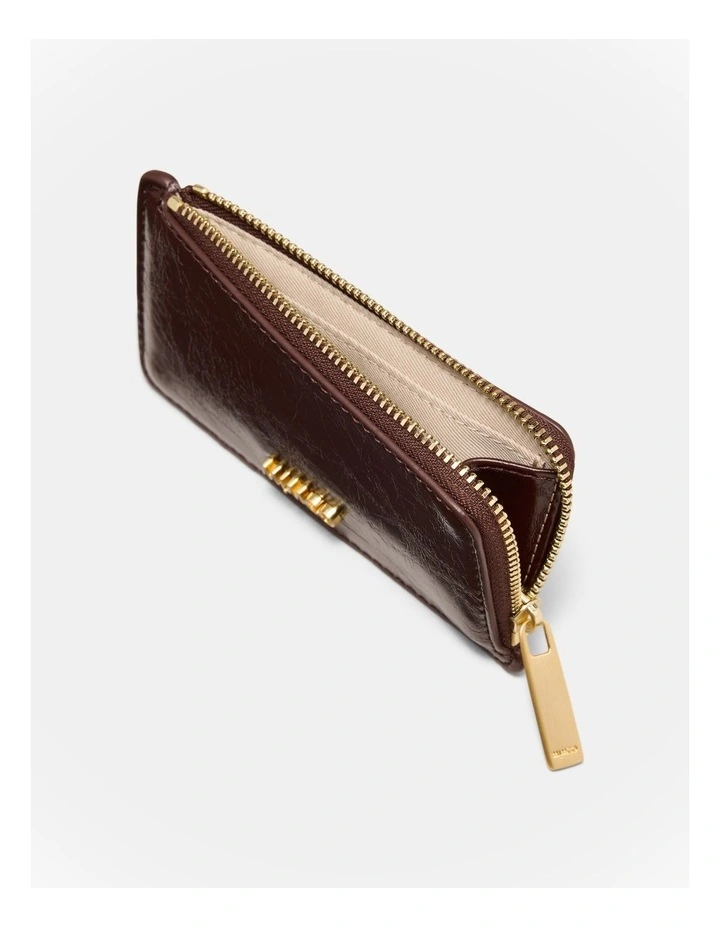 Glimpse Credit Card Wallet in Bitter Chocolate image 3