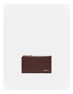 Drift Petite Wallet in Brandy