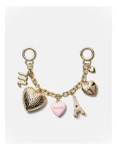 Love Paris Chain Bag Charm in Petal