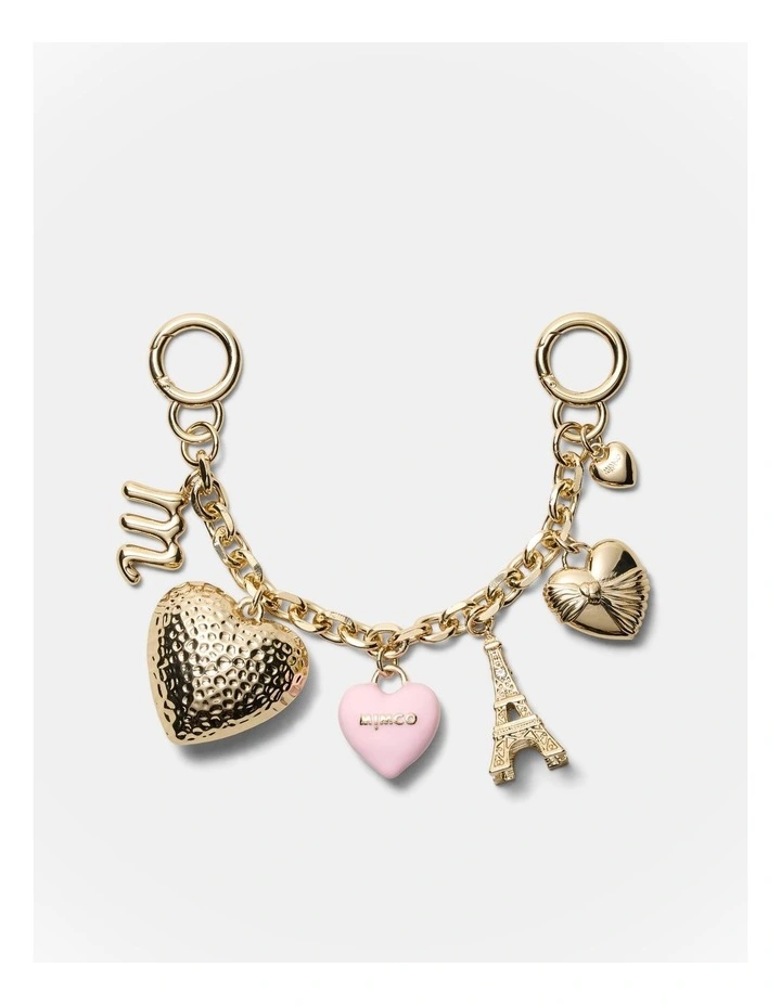 Love Paris Chain Bag Charm in Petal image 1