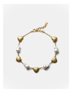 Fond Heart Necklace in Gold