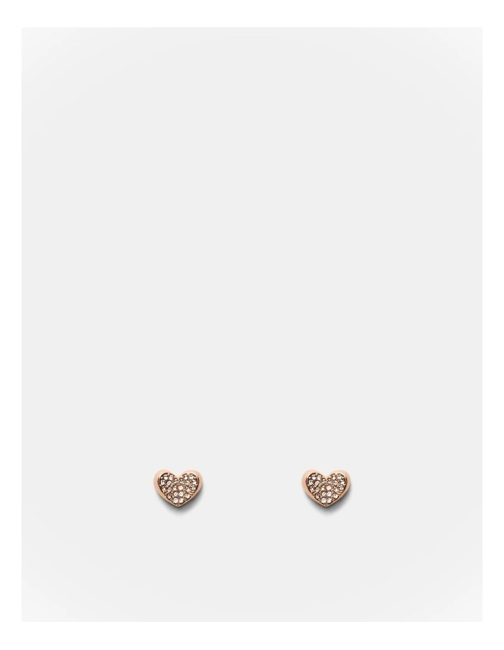 Heart To Heart Stud in Rose Gold image 1