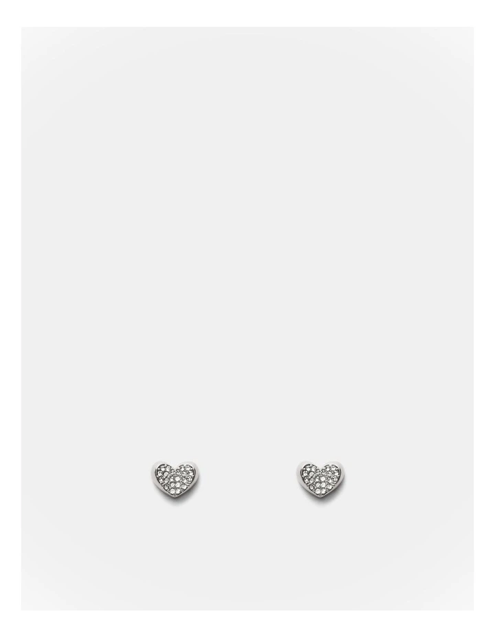 Heart To Heart Stud in Silver image 1