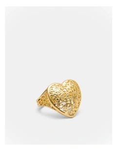 Fond Heart Ring in Gold